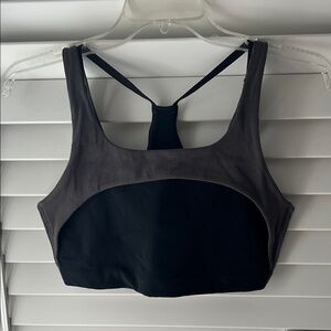 Nike Black and Gray Sports Bra